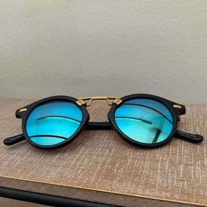 Krewe St. Louis Matte Black + Shadow Mirror Polarized 24K